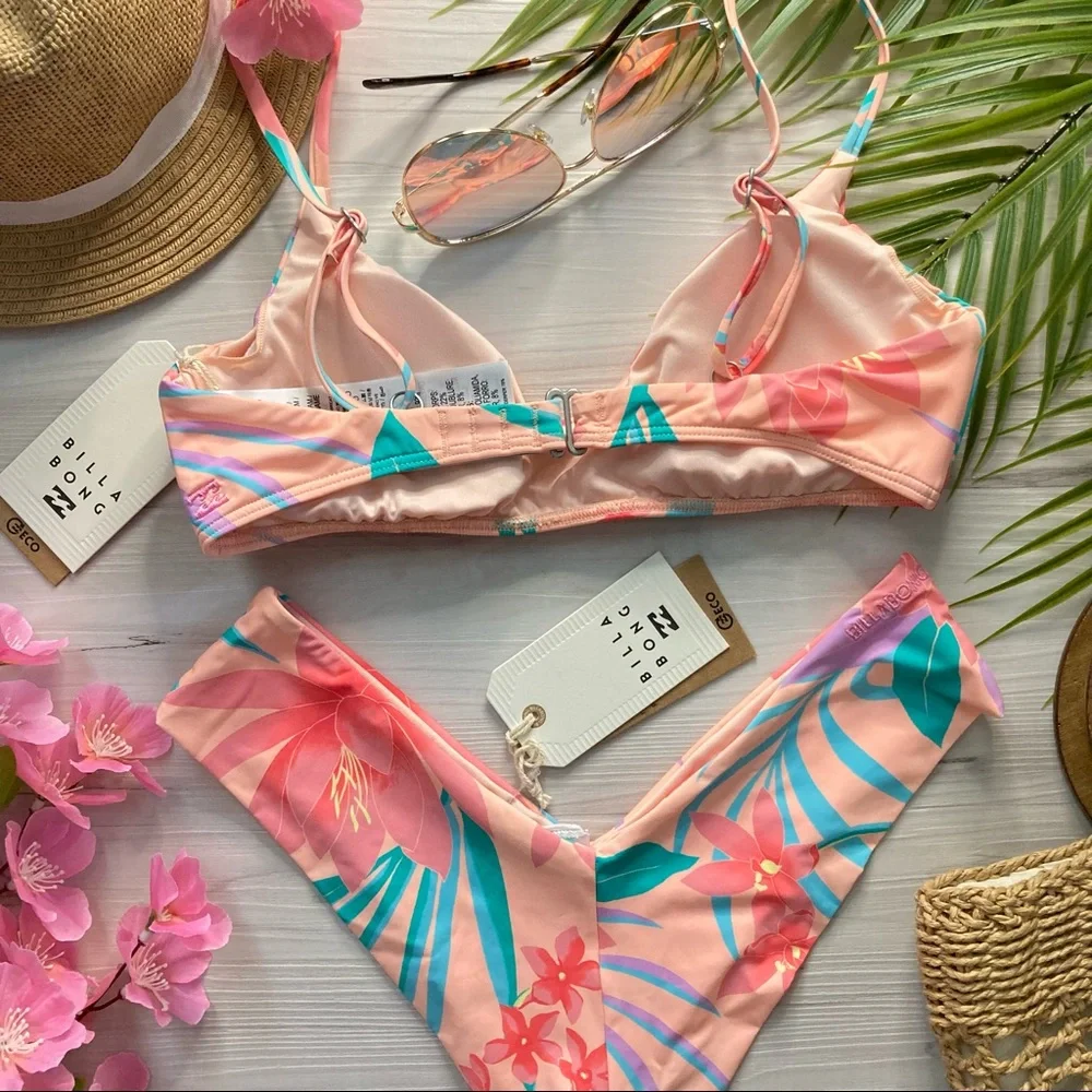 Billabong ECO 🌸 Tropical Floral Bikini Set - Picture 8 of 12